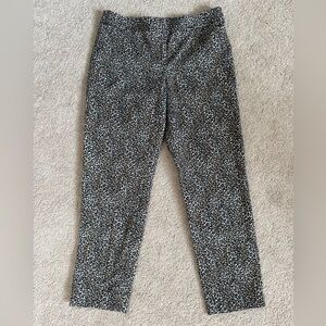 White House Black Market Women’s Slim Ankle Pants Size 4R Leopard Animal Print